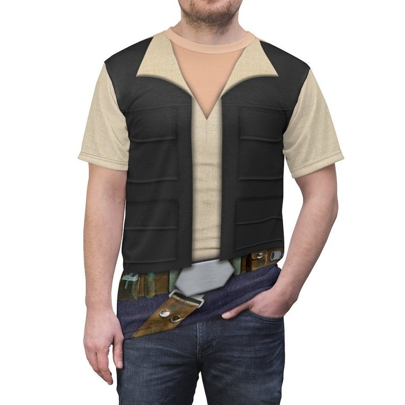 Star Wars Han Solo Cosplay Costume Galaxy’s Edge Halloween Tshirt 3D Printed