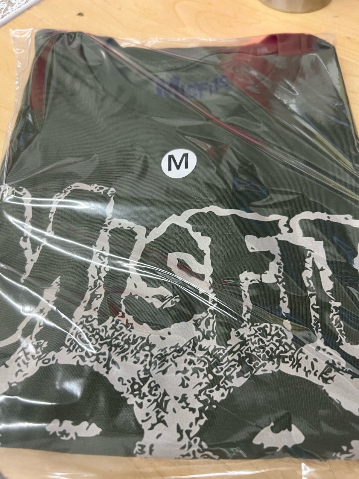 MISFITS FIEND SKULL GREEN GRAPHIC T SHIRT
