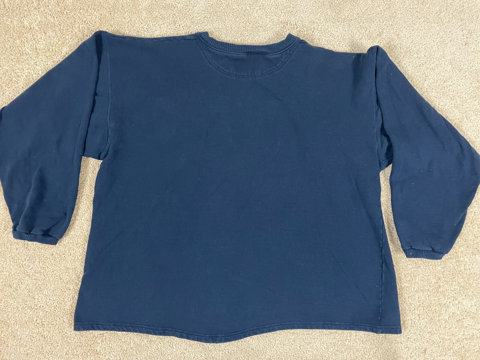 Champion Pullover Henley T-Shirt Mens XLBT Regular Fit Ribbed Cuff Sleeve Blue