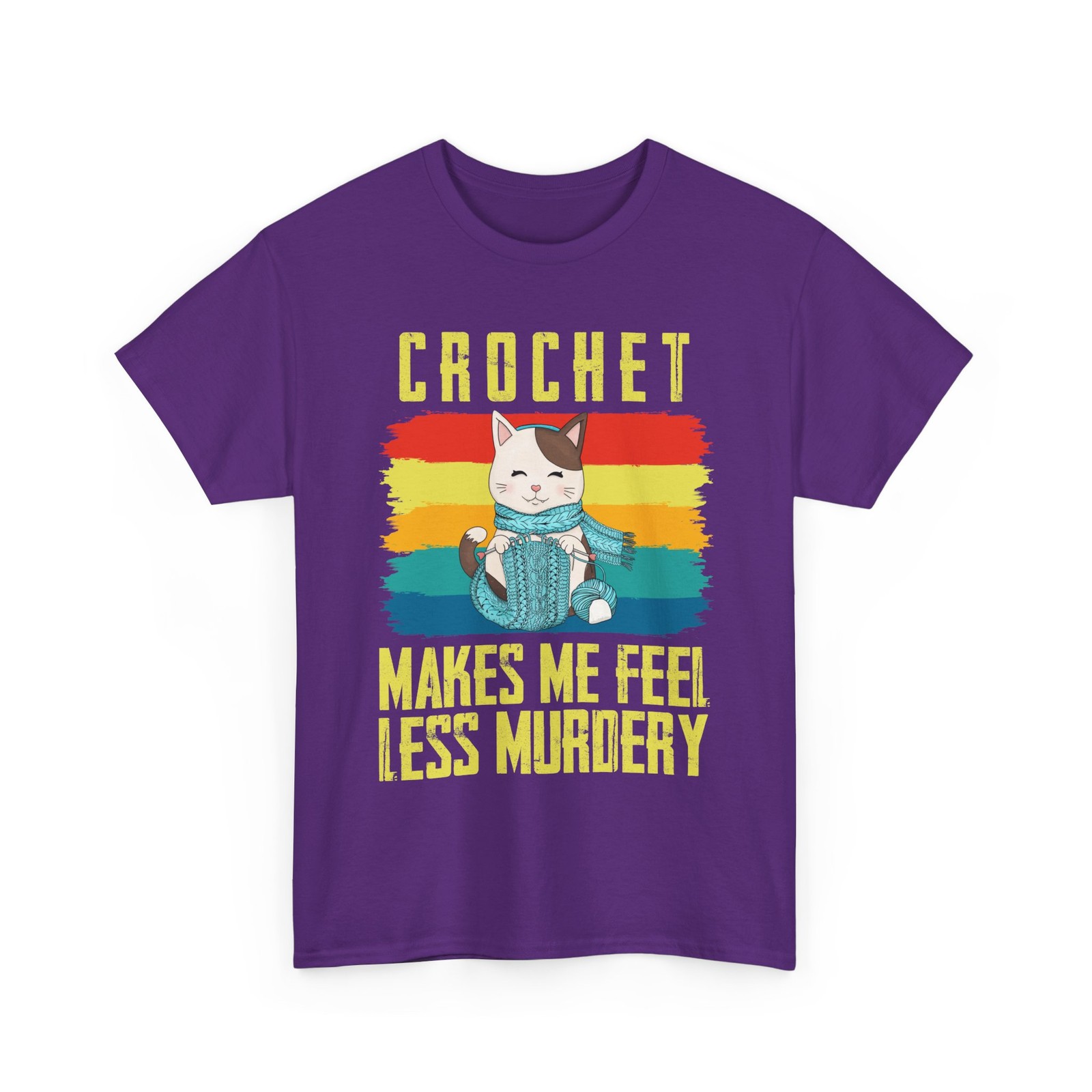 Knitting Shirt, Cat Crochet Makes Me Crocheting Handmade Lovers Women Shirt