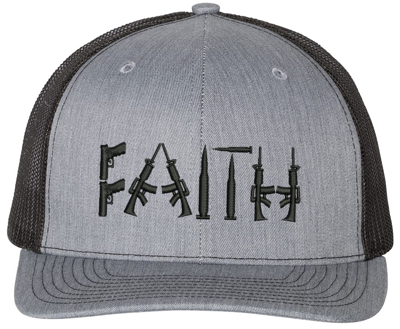 Faith Guns 2nd Amendment Richardson Embroidered One Size Fits All Trucker Hat
