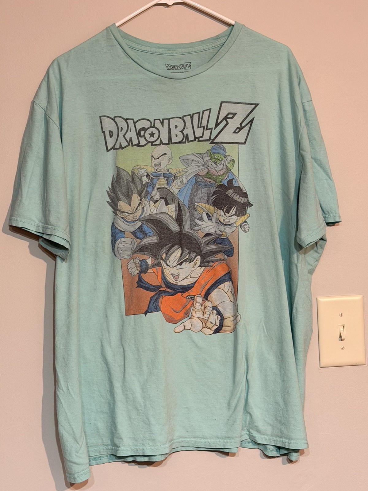 Dragon Ball Z Goku Vegeta Piccolo T Shirt Mens XL Blue DBZ Anime Graphic Tee