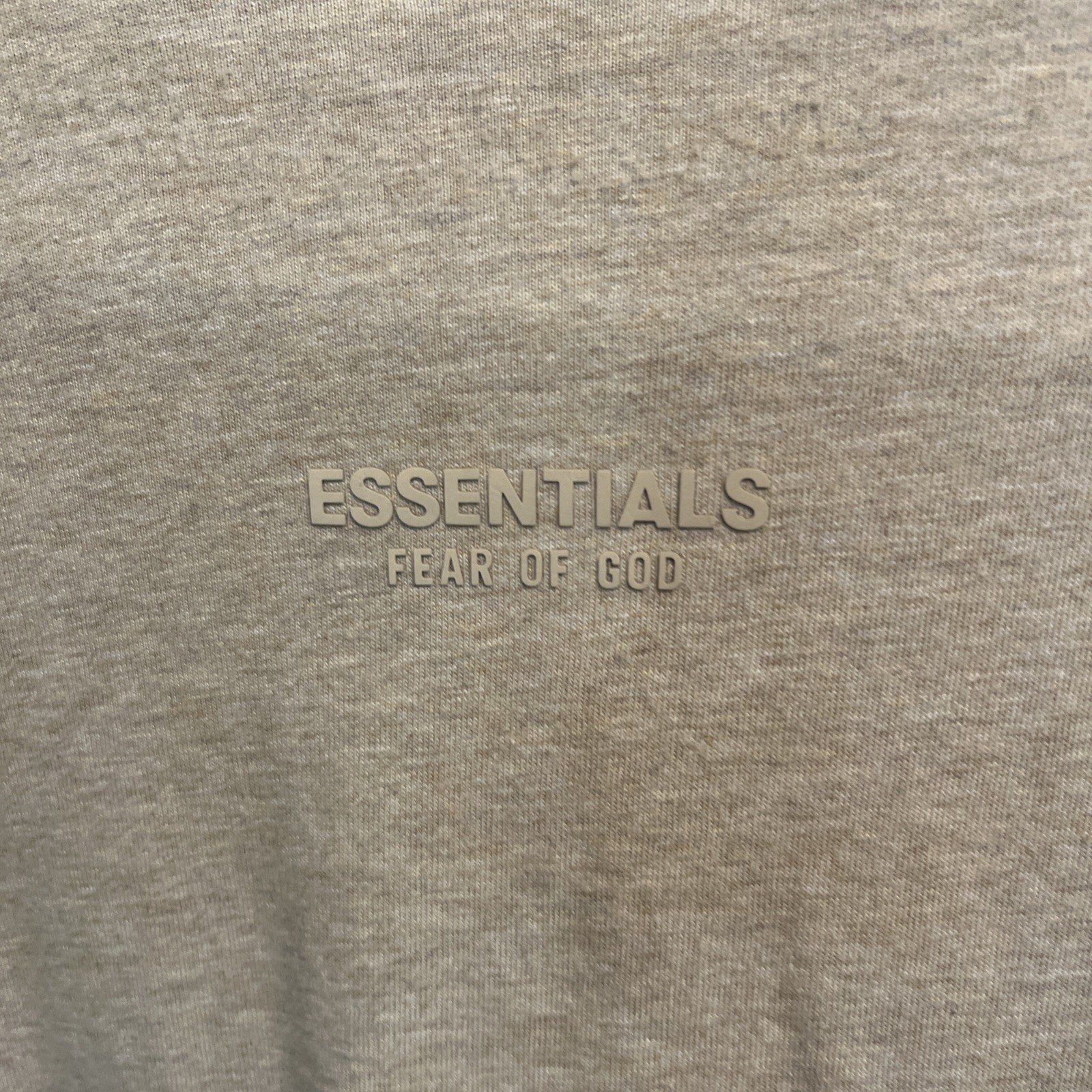 Men’s Medium | Essentials, Fear Of God | Gold/Tan Logo Long-Sleeve Tee T-Shirt |