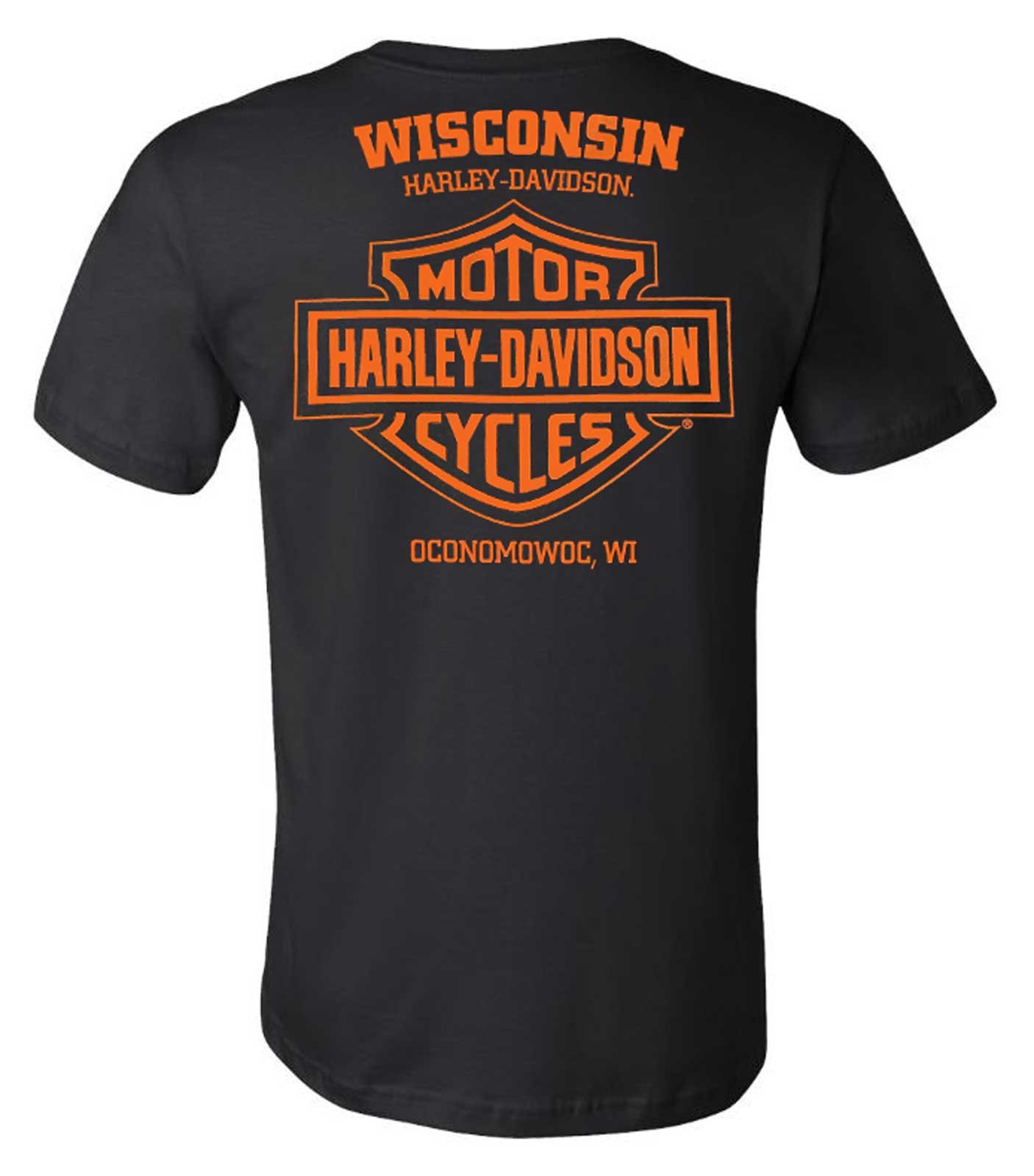 Harley-Davidson Men’s Pacesetter Short Sleeve Crew-Neck Cotton T-Shirt, Black