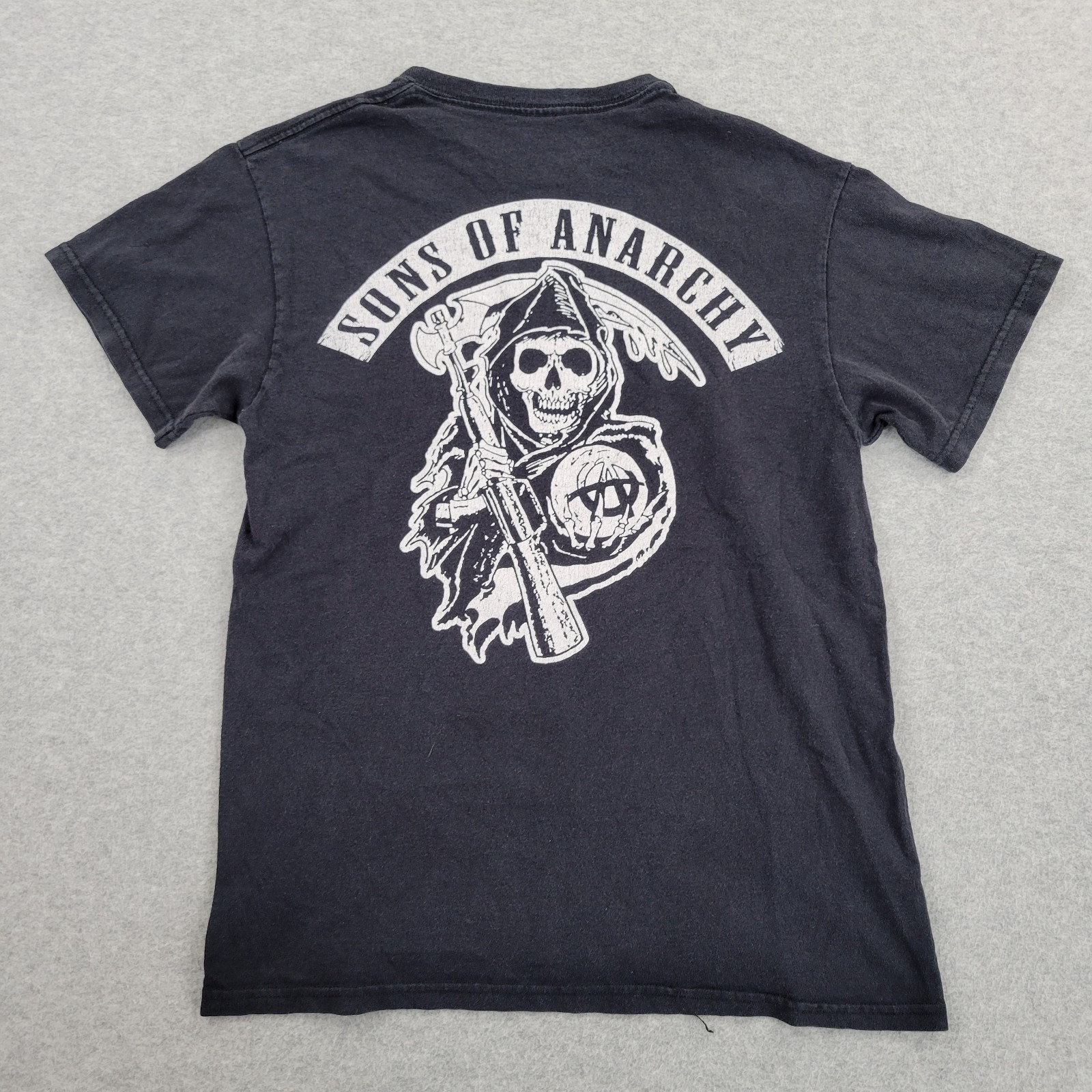 Sons of Anarchy Shirt Mens Medium Black Grim Reaper Graphic