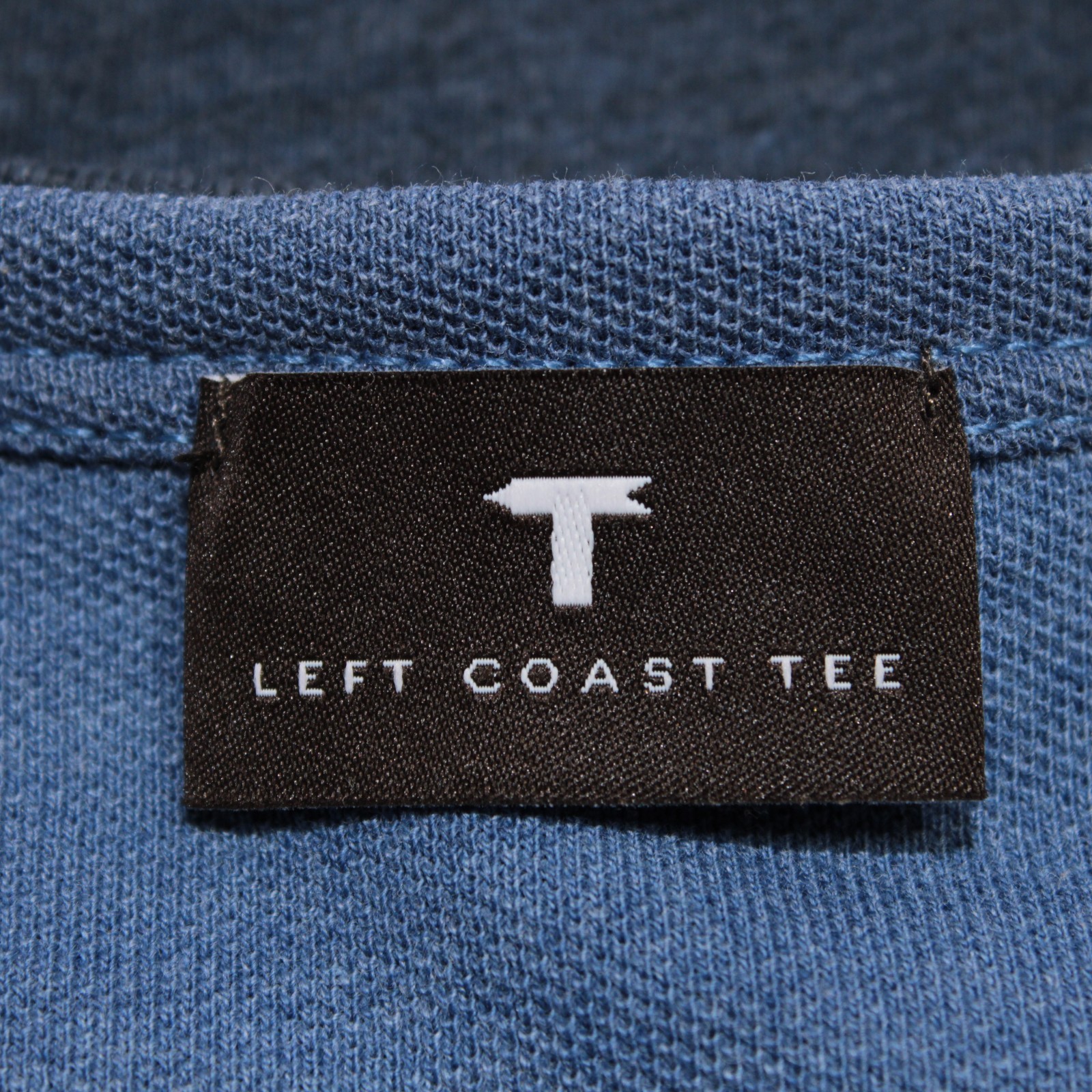 Left Coast Tee NWT Kipa Reversible Long Sleeve Henley T-Shirt Size M in Blue