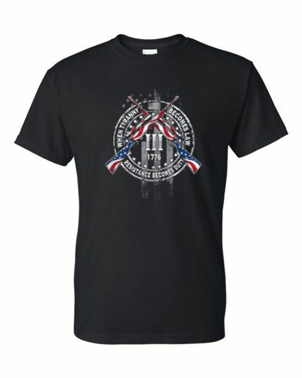 Adult DryBlend® T-Shirt – RESISTANCE – SECOND 2nd AMENDMENT – AMERICAN PRIDE