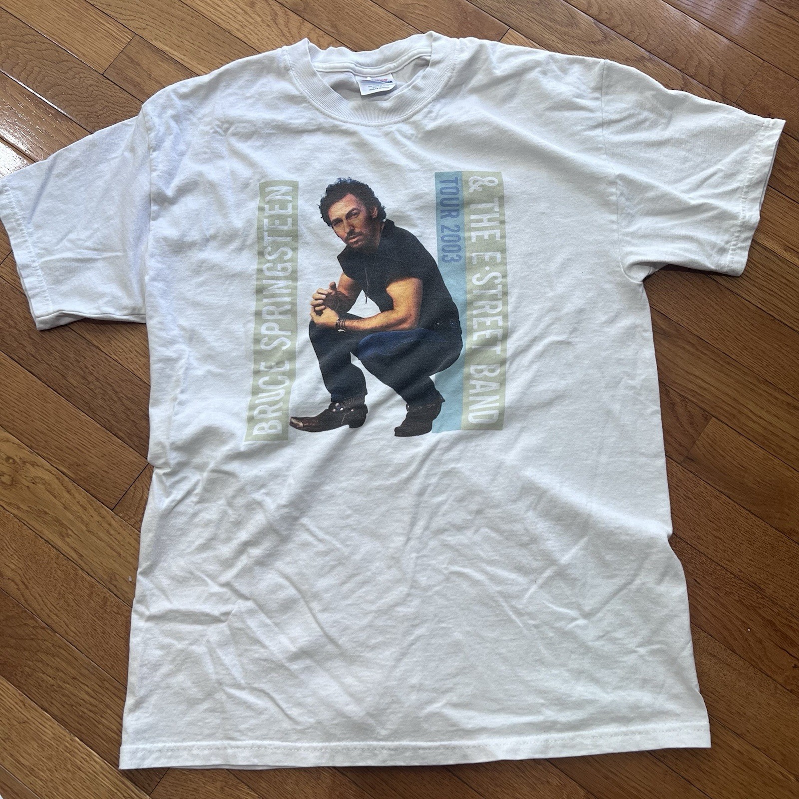 Bruce Springsteen & E Street Band 2003 Tour Shirt Hanes Heavyweight Size Medium