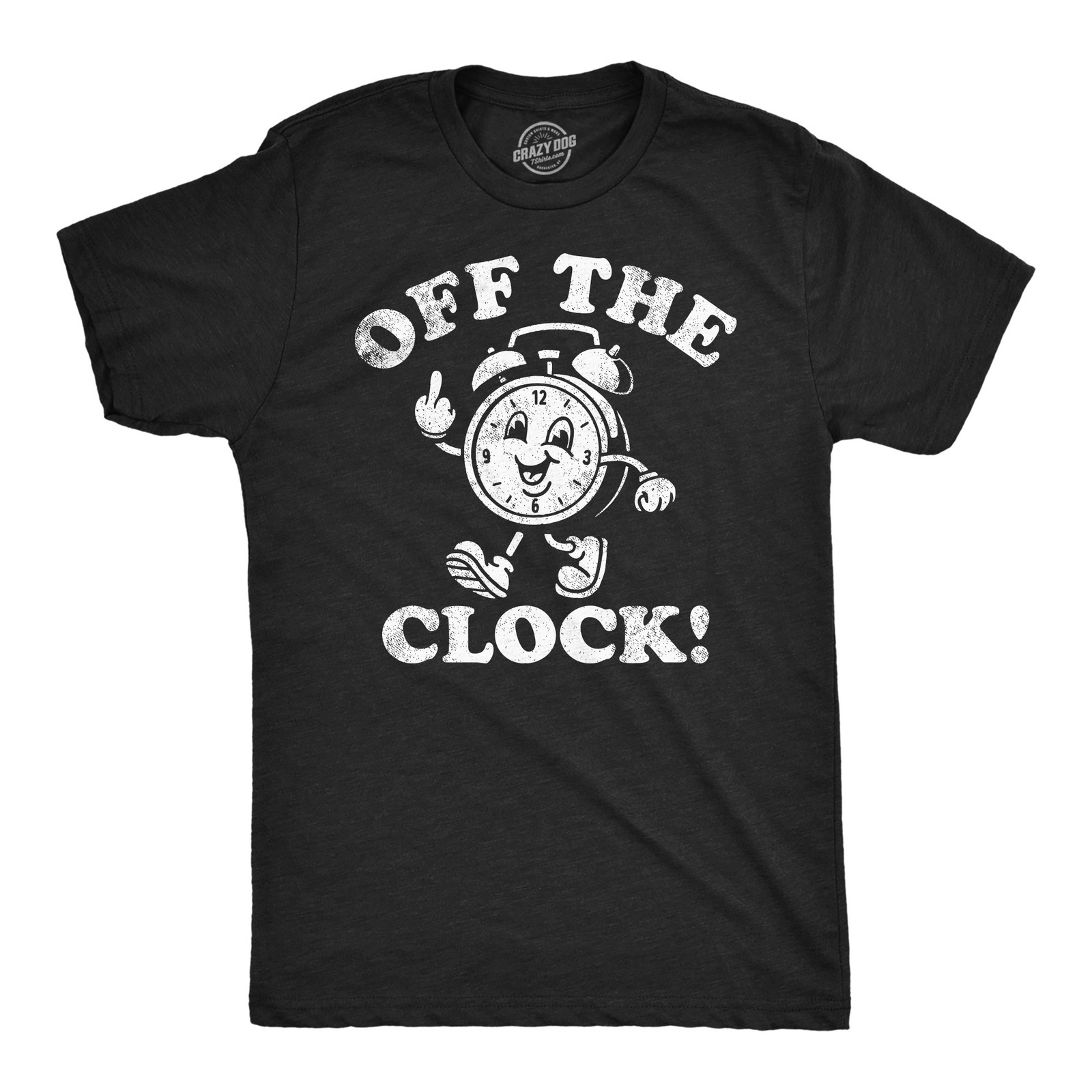 Mens Funny T Shirts Off The Clock Sarcastic Working Novelty Tee for Men