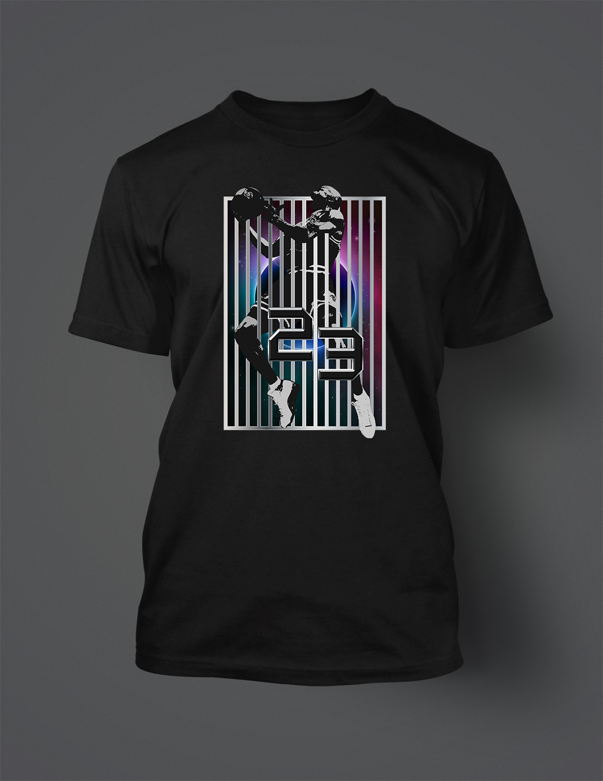 23 Graphic Tee Vertical Graphic T Shirt to Match Sneakers Big Tall Small Hip T