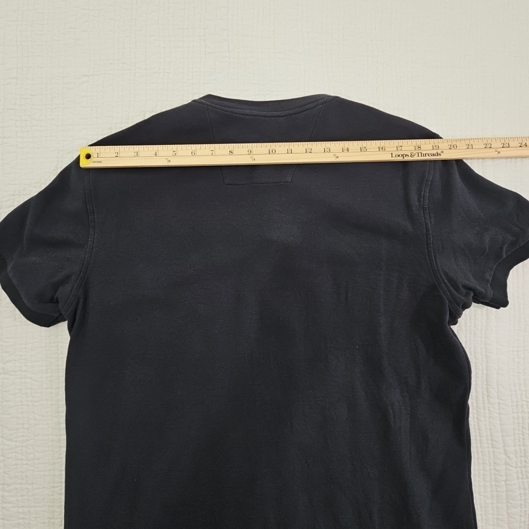 Nautica Slim Fit Heavy Crew Neck Shirt Men’s Large Dark Navy Blue EUC LN
