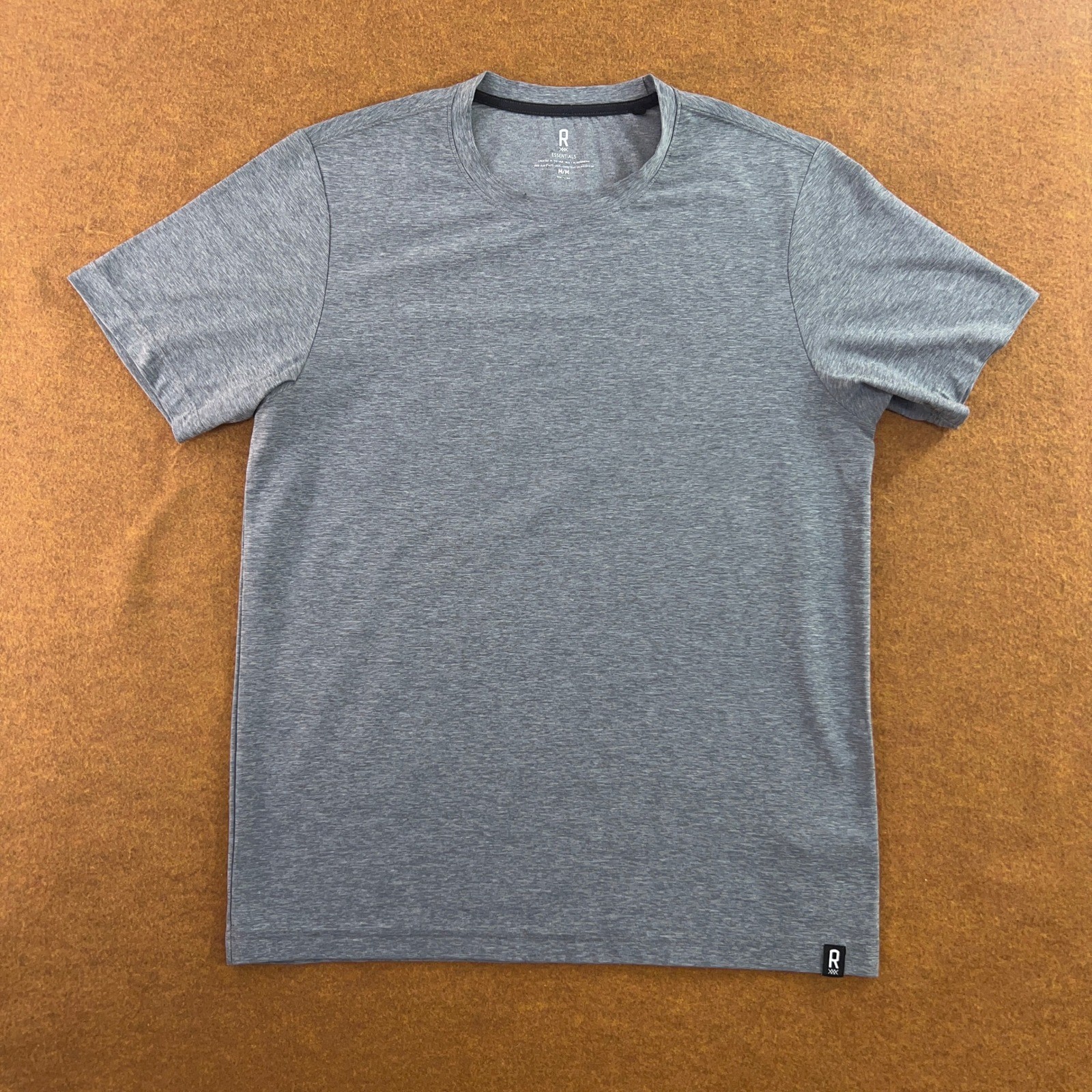 Rhone Mens Medium Gray Essentials Heathered Performance T-Shirt Pre-Owned
