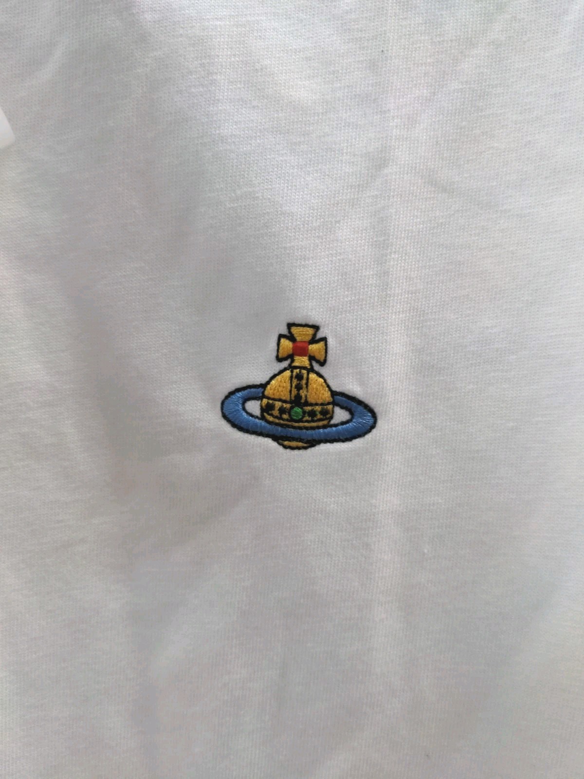 New Vivienne Westwood Unisex SprayOrb Classic T-shirt White Sz L