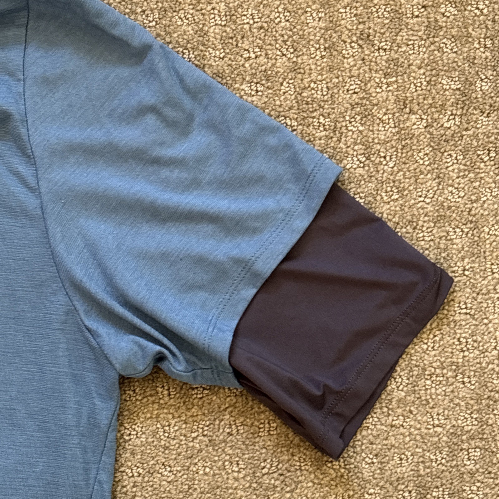 North Face Mens Active Trail Performace T Shirt Large Teal Gray Gorpcore