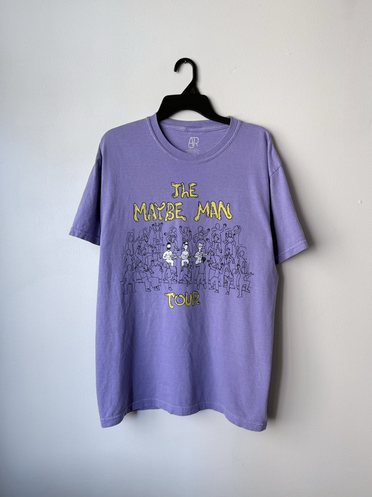 AJR The Maybe Man Tour 2024 Dateback T Shirt Purple Large