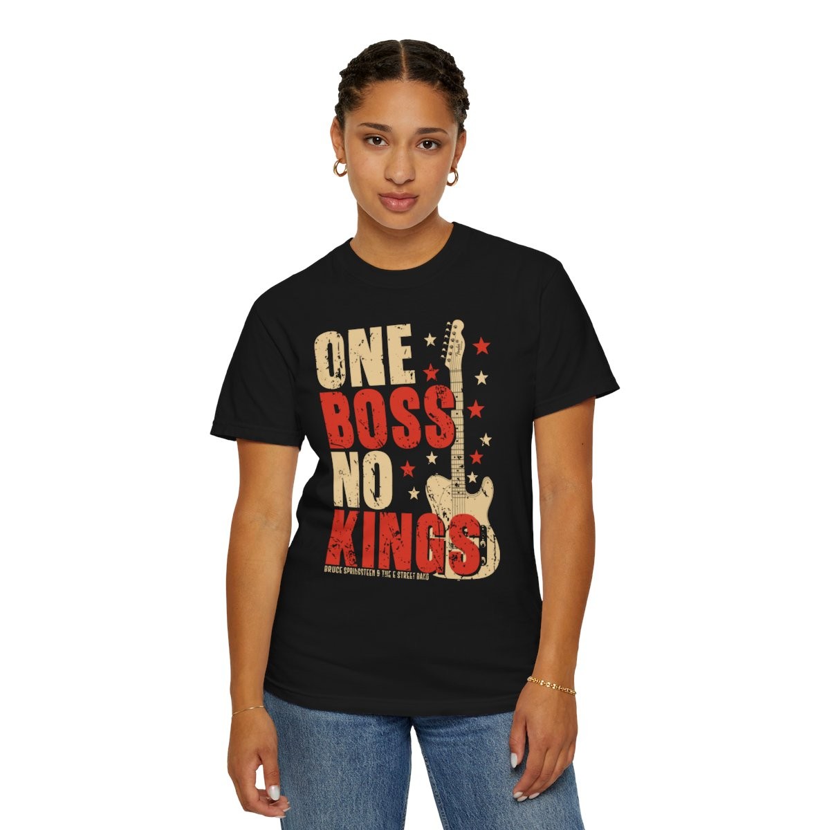 One Boss No Kings Bruce Springsteen Rock Guitar Music Band Tour Gift T-Shirt
