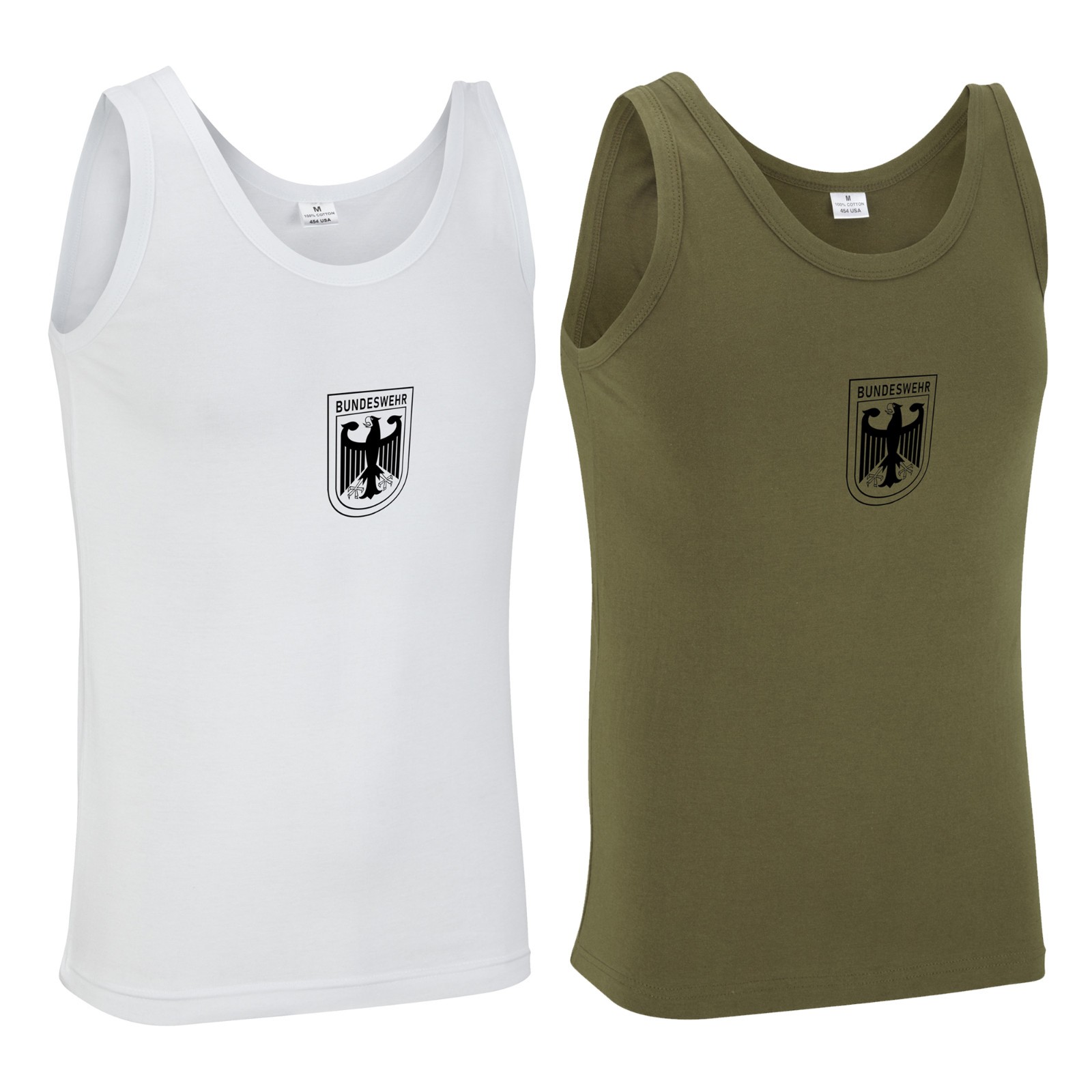 Army Vest German Bundeswehr Singlet Eagle Printed Combat Cotton Retro Tank Top