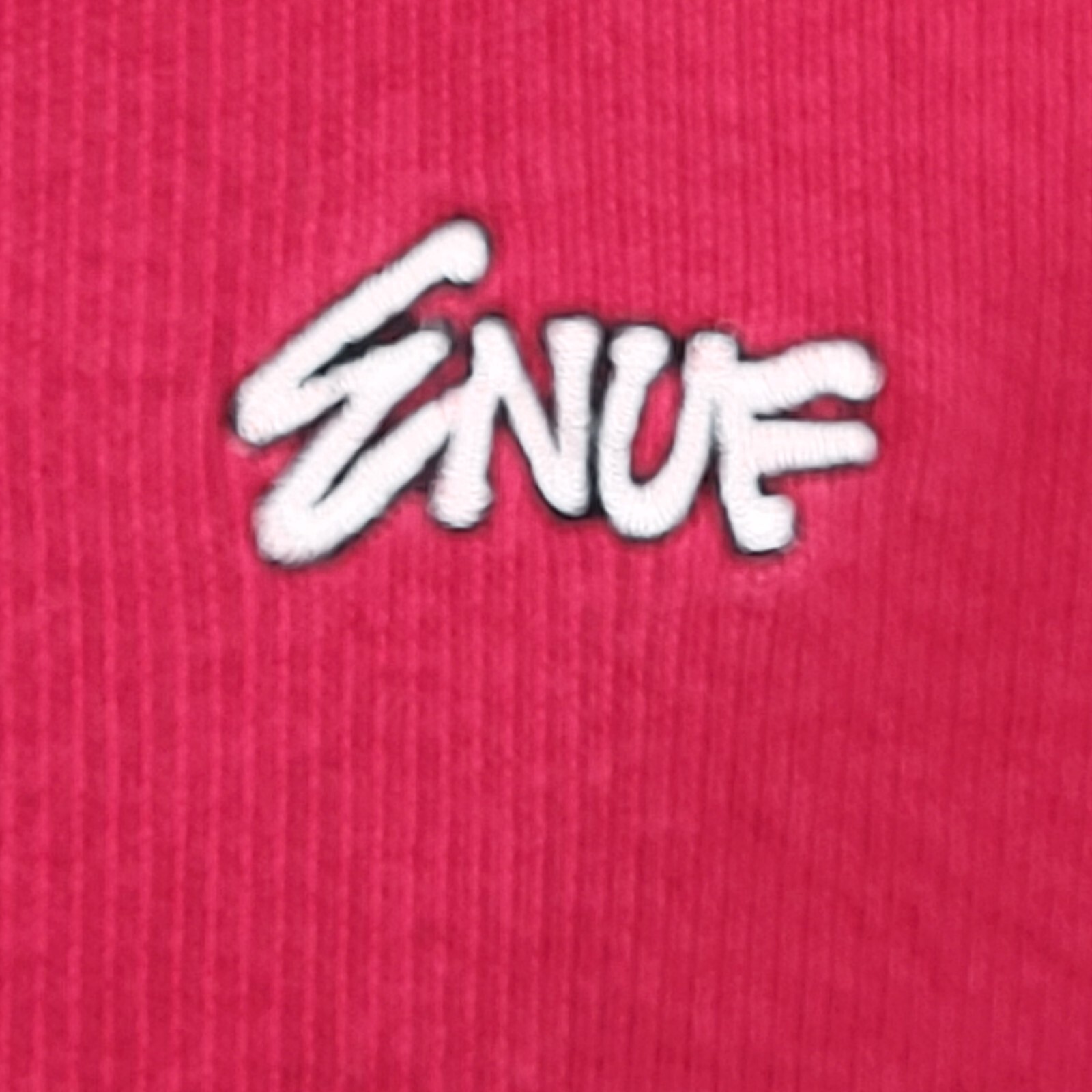 Vintage Enuf Thermal Shirt Tight Knit Heavyweight Spellout Logo Embroidered 1979