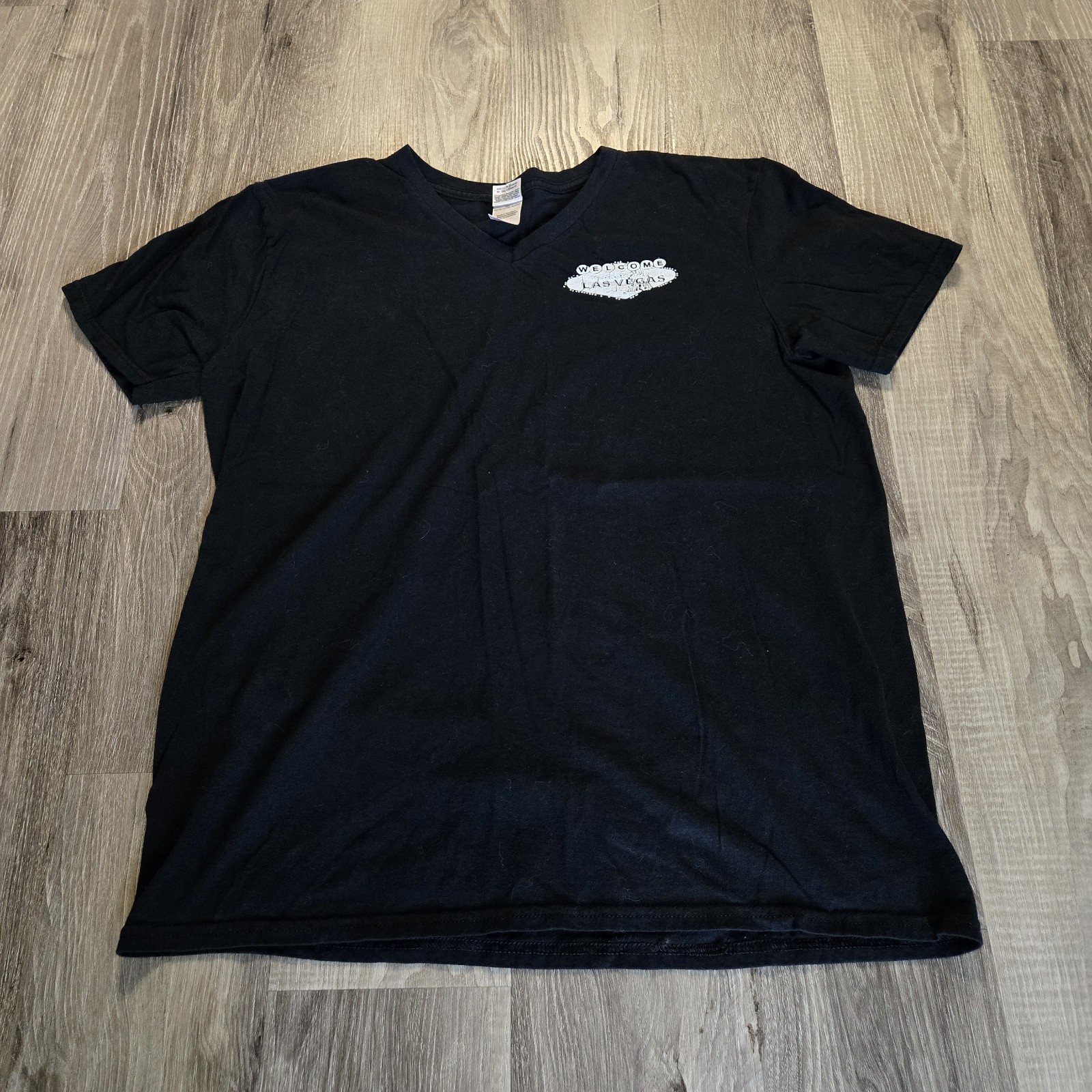 Men’s Large Black Welcome To Las Vegas Nevada T-Shirt
