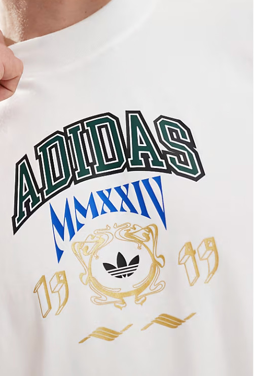 AUTHENTIC ADIDAS ORIGINALS 100% COTTON VRCT 1 WHITE T SHIRT IZ2560