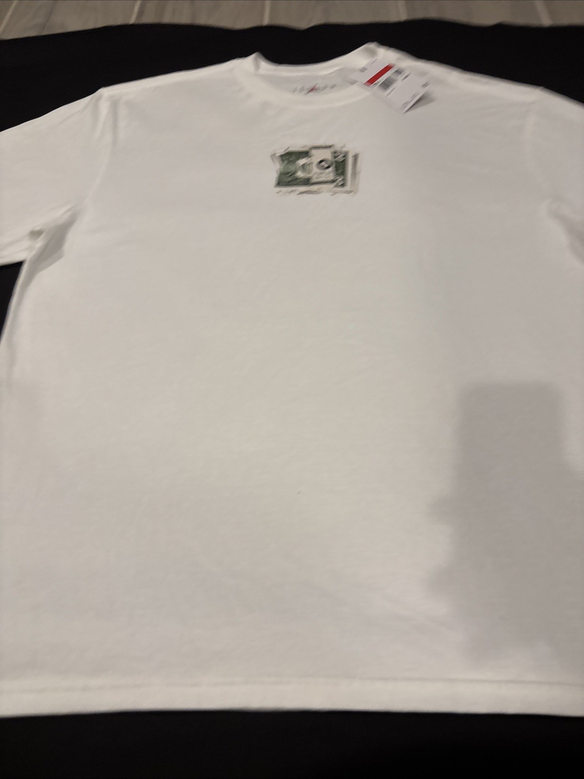 Nike Air Jordan RARE AJ3 Cash T-Shirt White IQ6952-100 Large NWT