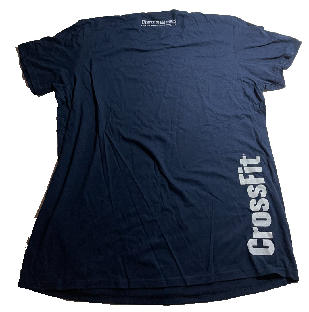 Reebok CrossFit “Routine Is The Enemy” Graphic T-Shirt – Navy Blue 2XL NEW