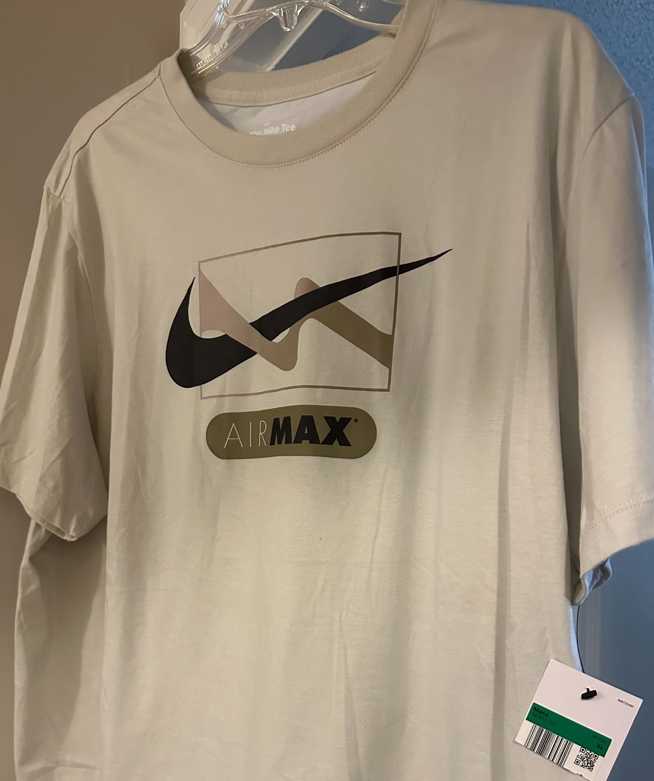 Nike Air Max 90 T Shirt Bone Men’s Size XL NWT