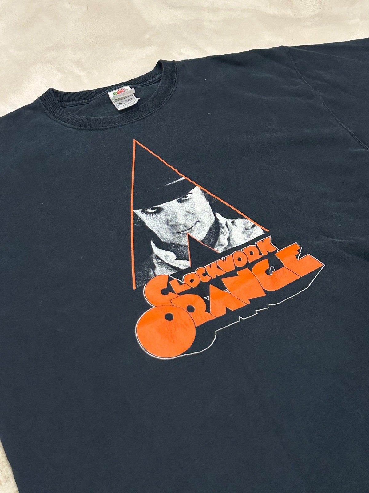 Rare Vintage Black Clock Work Orange Shirt Size Xl Fruit Of The Loom Lofteez