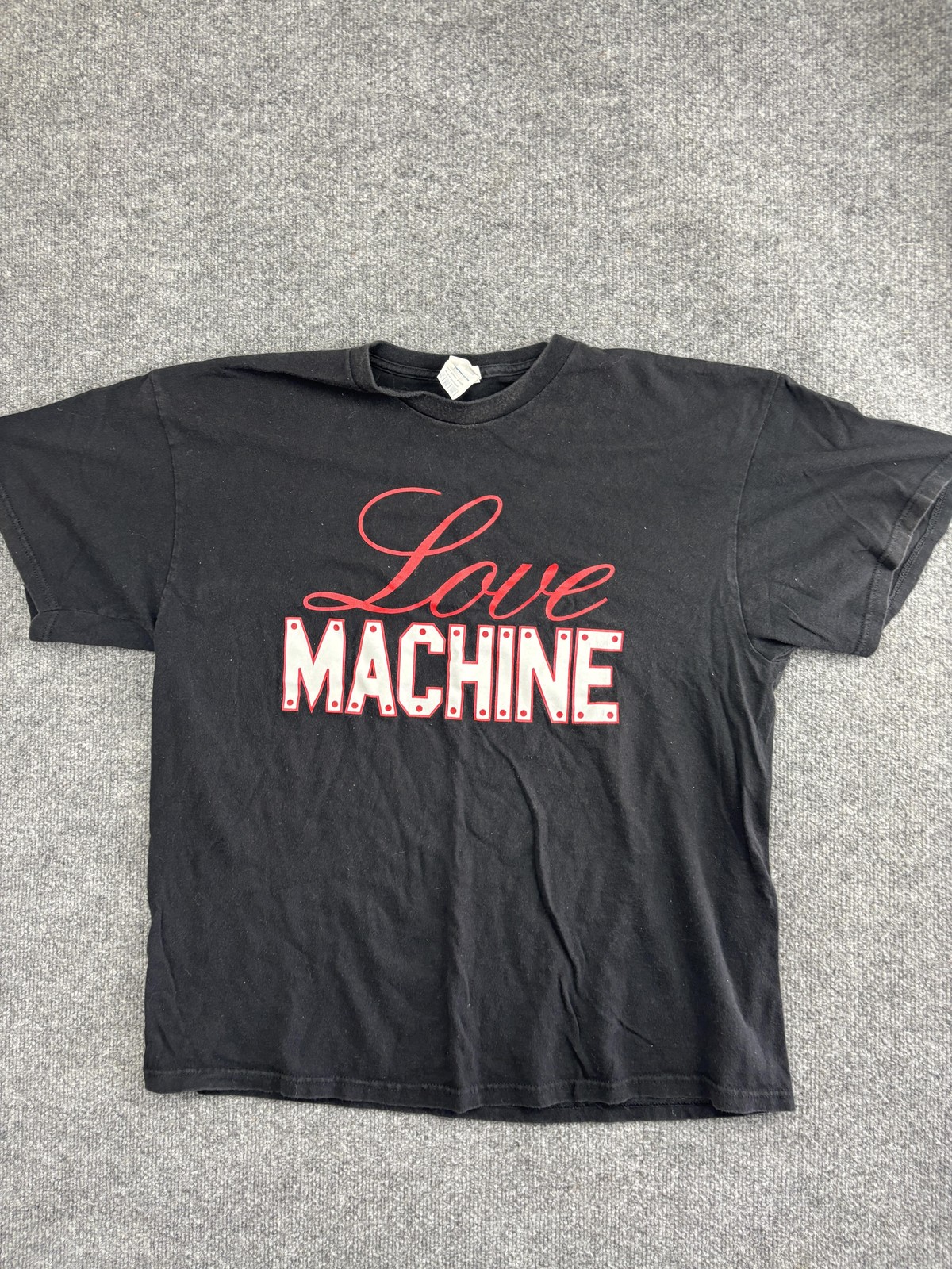Love Machine Shirt Mens XL Black Graphic Pro Weight Tee Novelty Humor 2000s