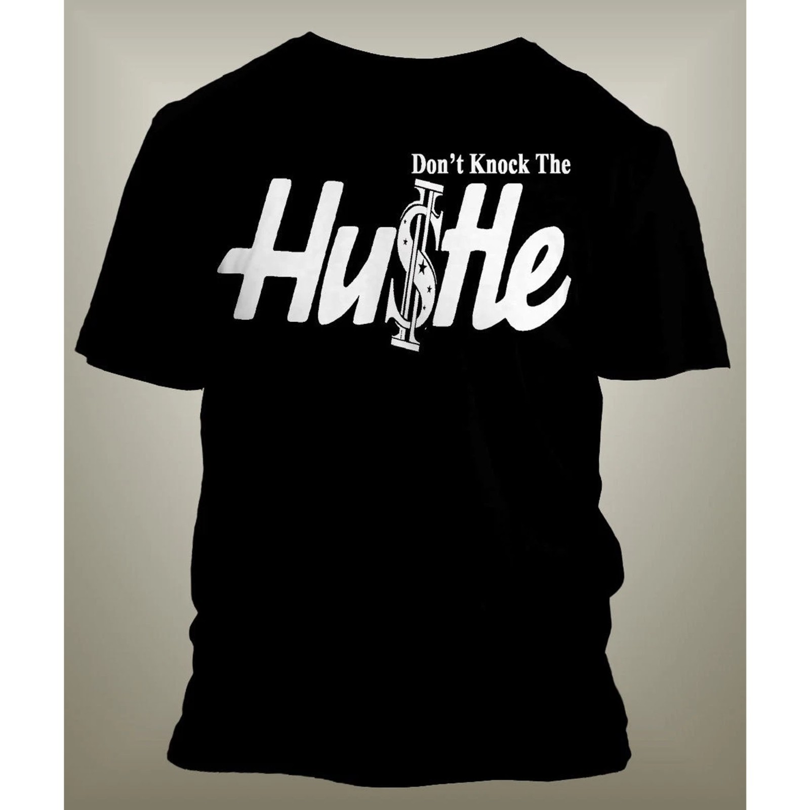 Mens Hip Hop Tee Shirt Don’t Knock the Hustle Graphic Big Tall Sm Streetwear T