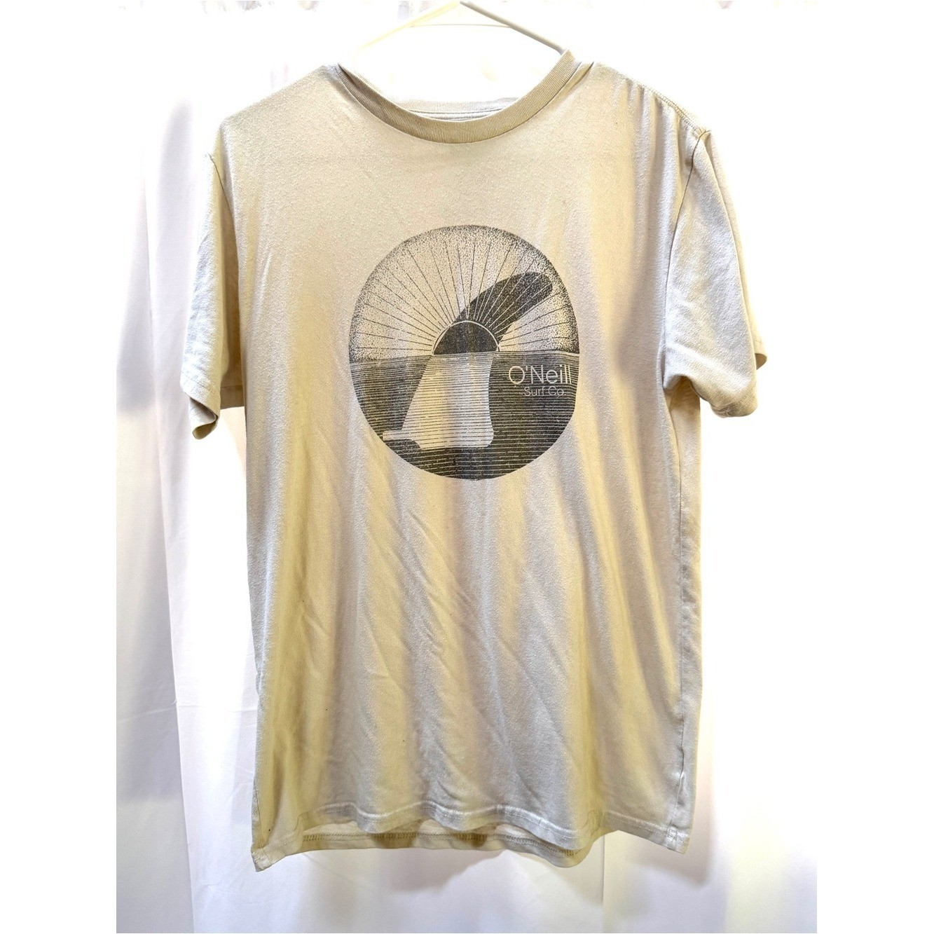 O’Neill Surf Co. Short-Sleeve Graphic Tee, Beige, Men’s L, Women’s XL