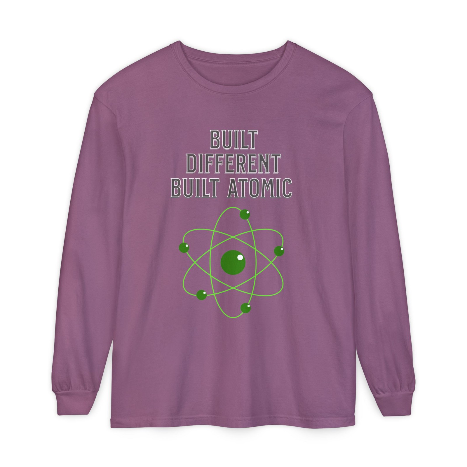 Built Different Built Atomic T-Shirt | Atom Graphic Long Sleeve