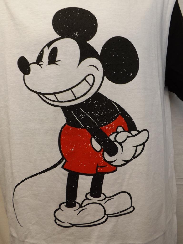 New Mickey Mouse Disney Adult Unisex Mens Sizes S-M Licensed White Shirt