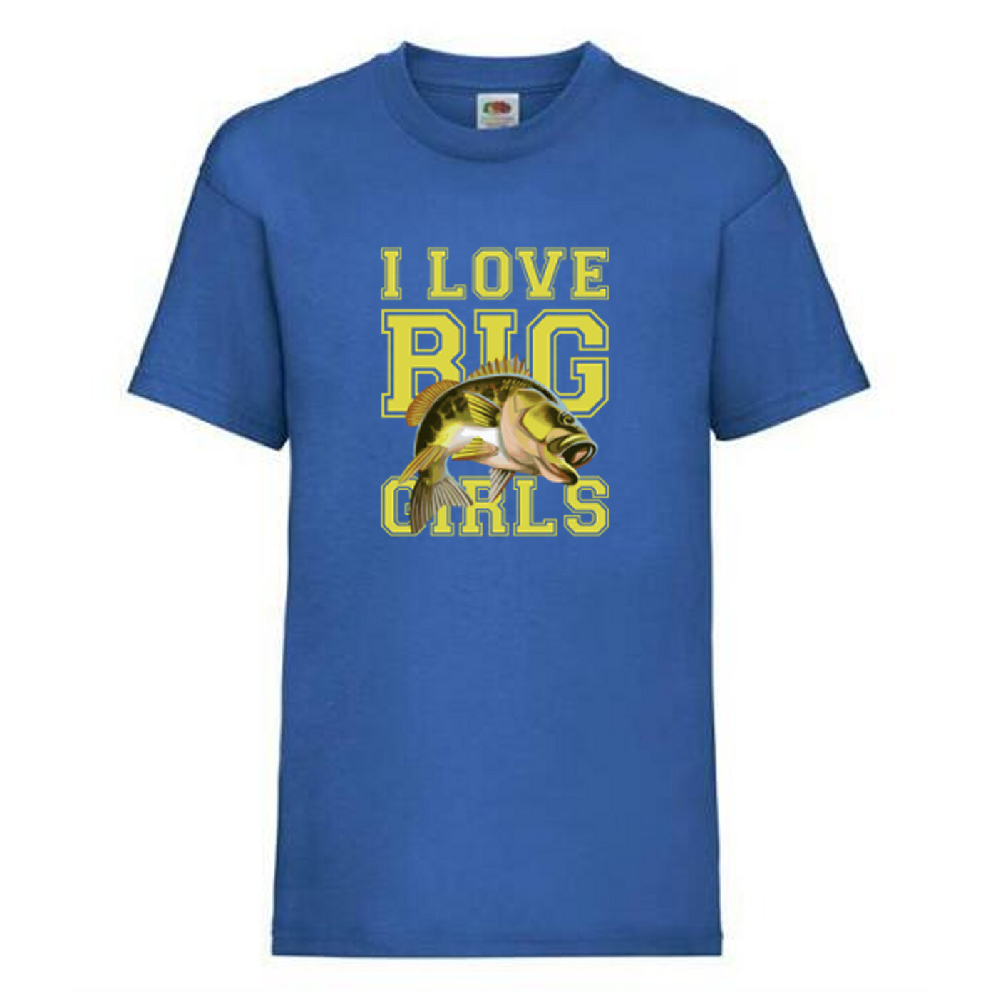 Fishing I Love Big Girls Fish Humour Novelty T Shirt Various Colours And Sizes