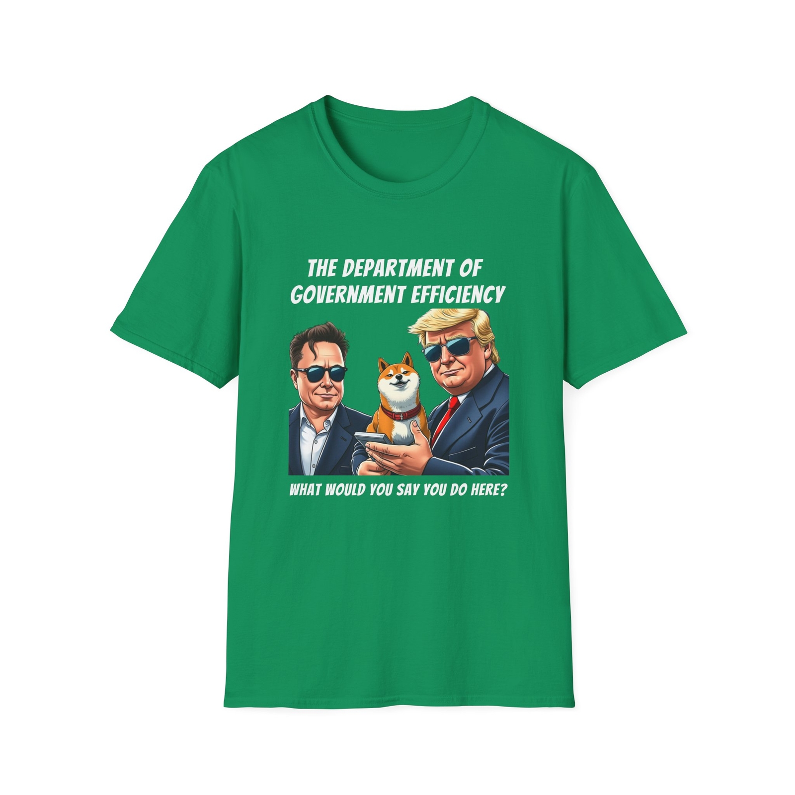 The Department Of Government Efficiency D.O.G.E. Political Humor Cotton T-Shirt