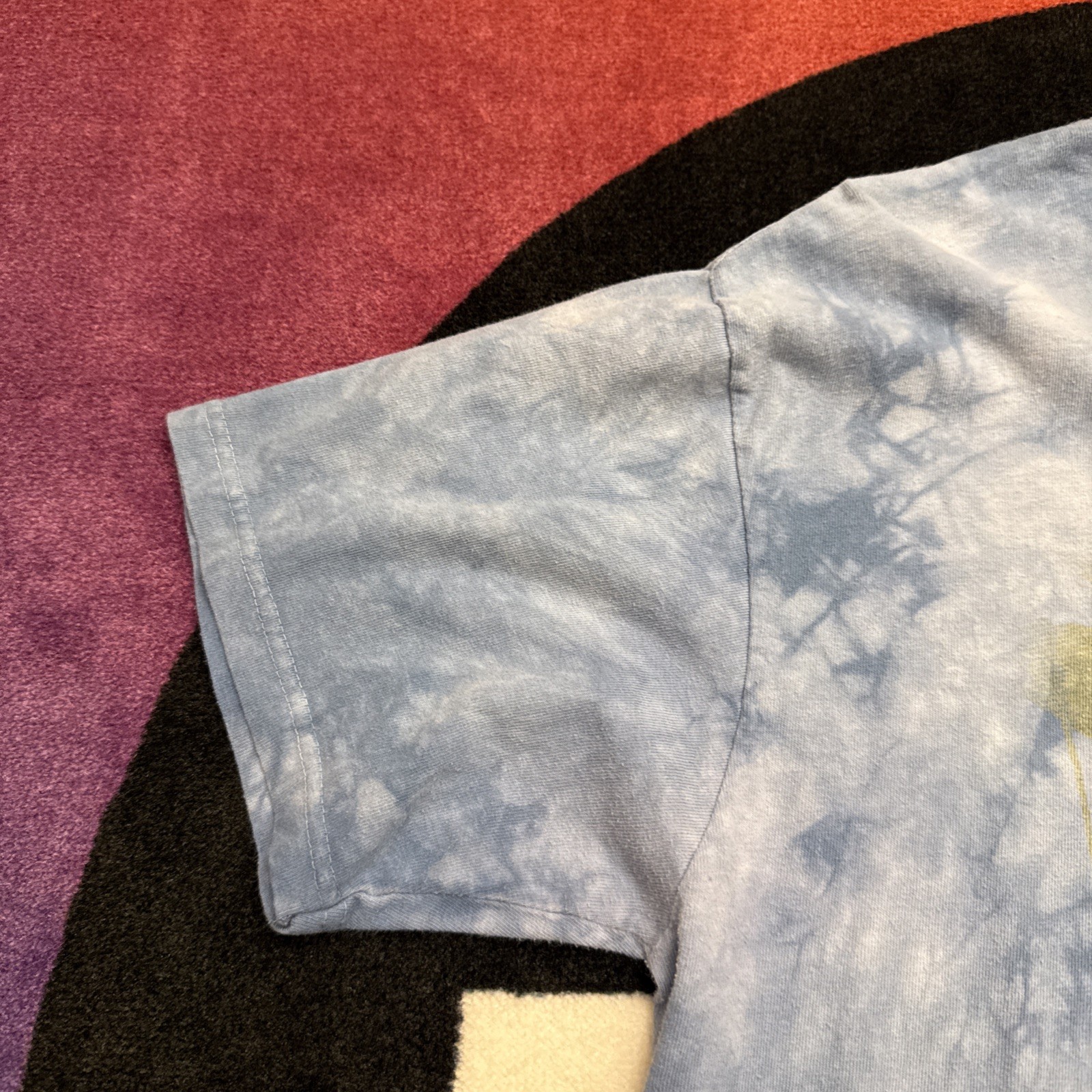Men’s Large The Mountain Vintage Aquatic Sea Whale Faded Graphic T Shirt Tie Dye