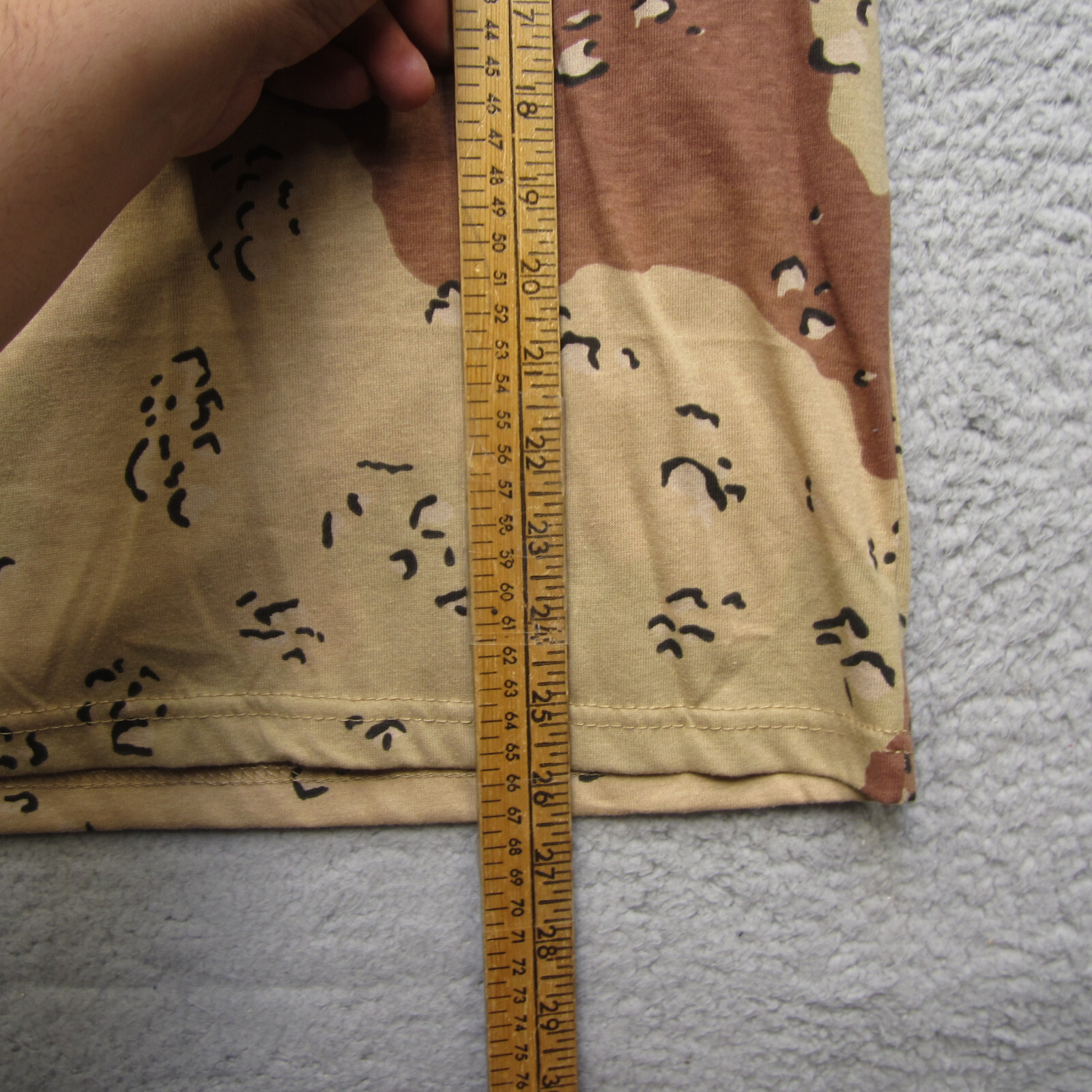 Rotcho Shirt Mens S Desert Storm Chocolate Chip Camo Crew Neck