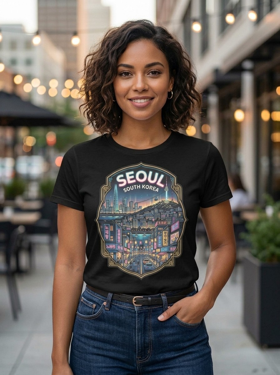 Seoul South Korea City Graphic T-Shirt Unisex Travel Tee