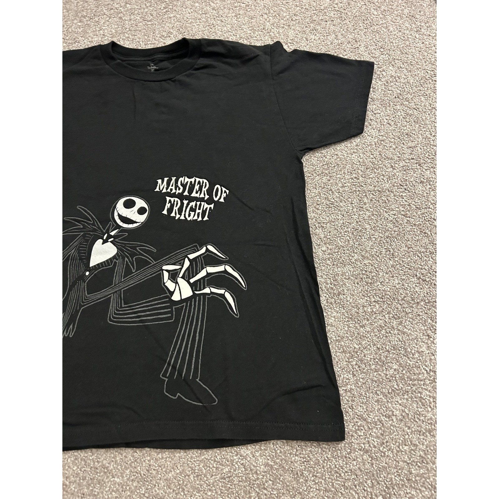 Disney Nightmare Before Christmas TShirt Medium Black Excellent Jack Skellington