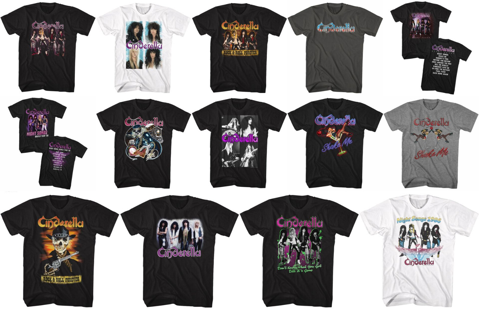 Pre-Sell Cinderella Music Licensed T-shirt