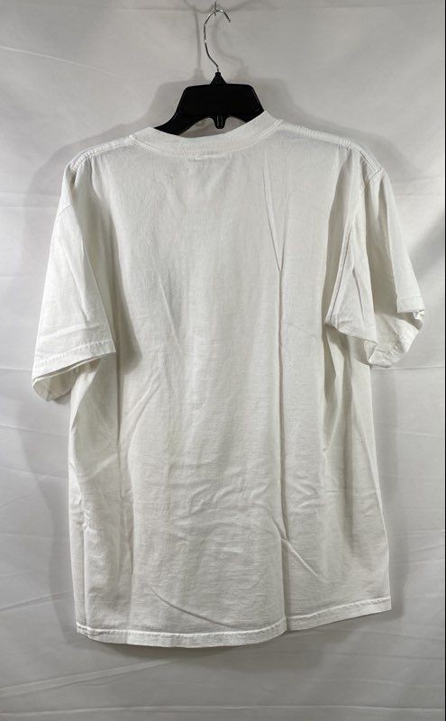 Tadashi Women’s White Beaded Logo Graphic Crewneck T-Shirt