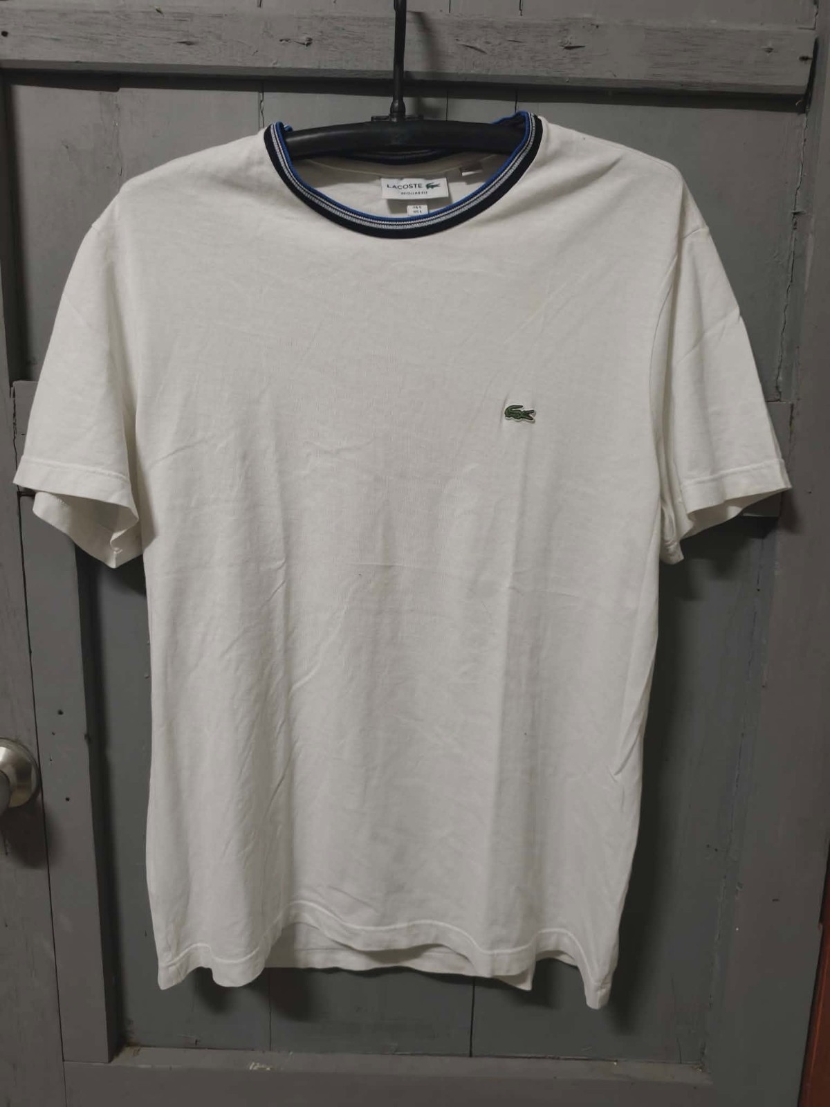 Lacoste Mens White Tee