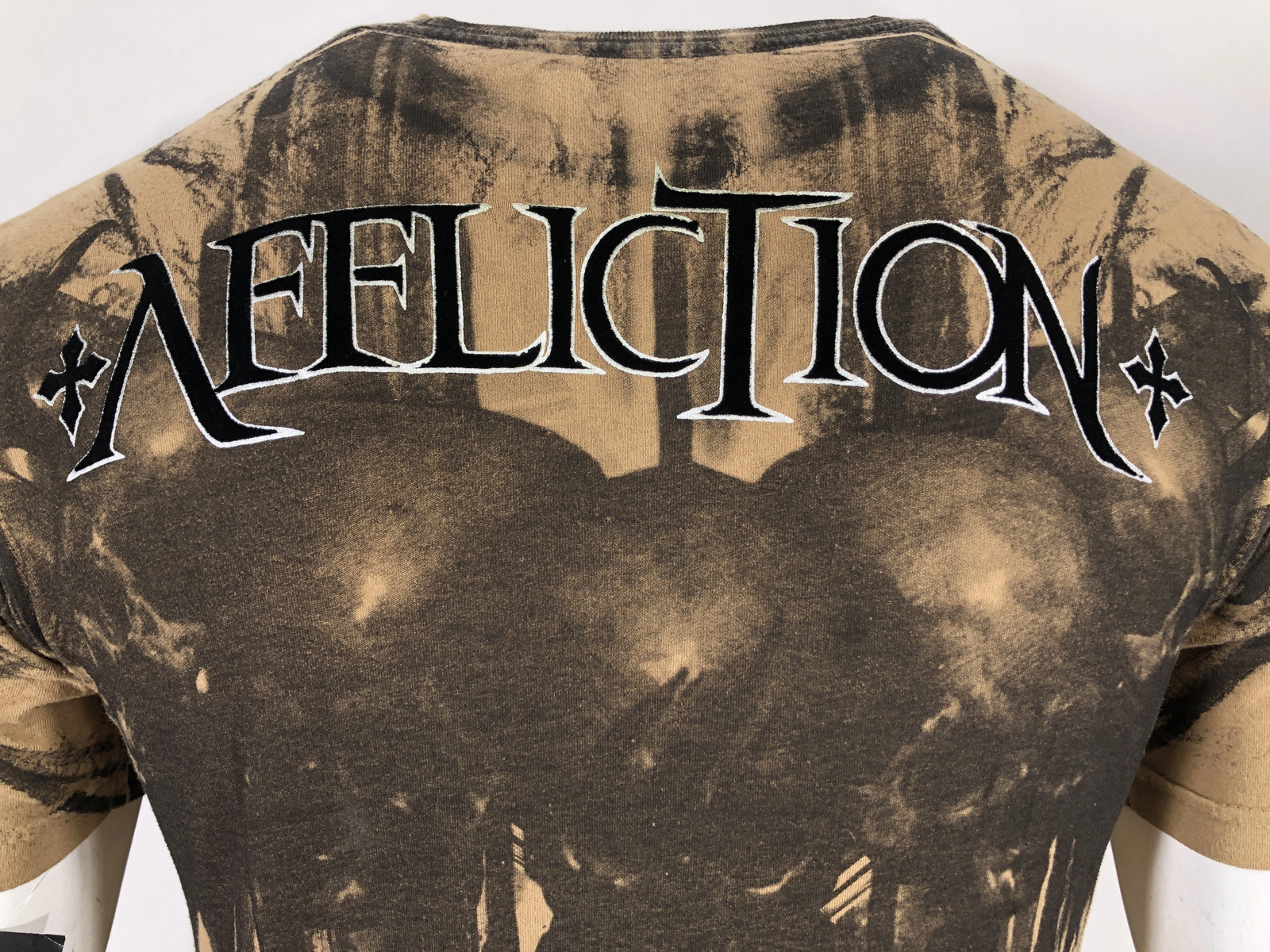 AFFLICTION Men’s T-Shirt DARK NIGHT Biker Skulls Tattoo MMA S-5XL