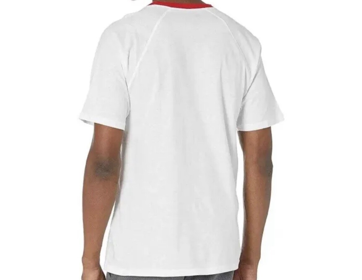 Champion Men’s Logo Knit Cotton Lounge Pajama Sleep T-Shirt, White, Small