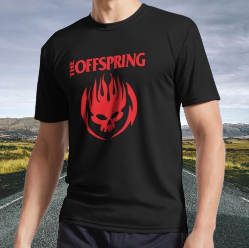 New Shirt Flaming Skull on Circle Active T-Shirt Funny Size S – 5XL