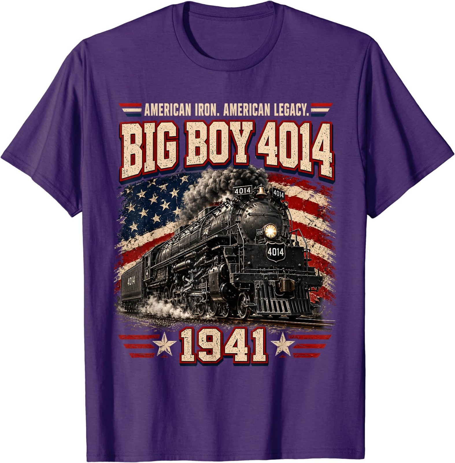 Big Boy 4014 Vintage Steam Locomotive Railroad Train Engine T-Shirt