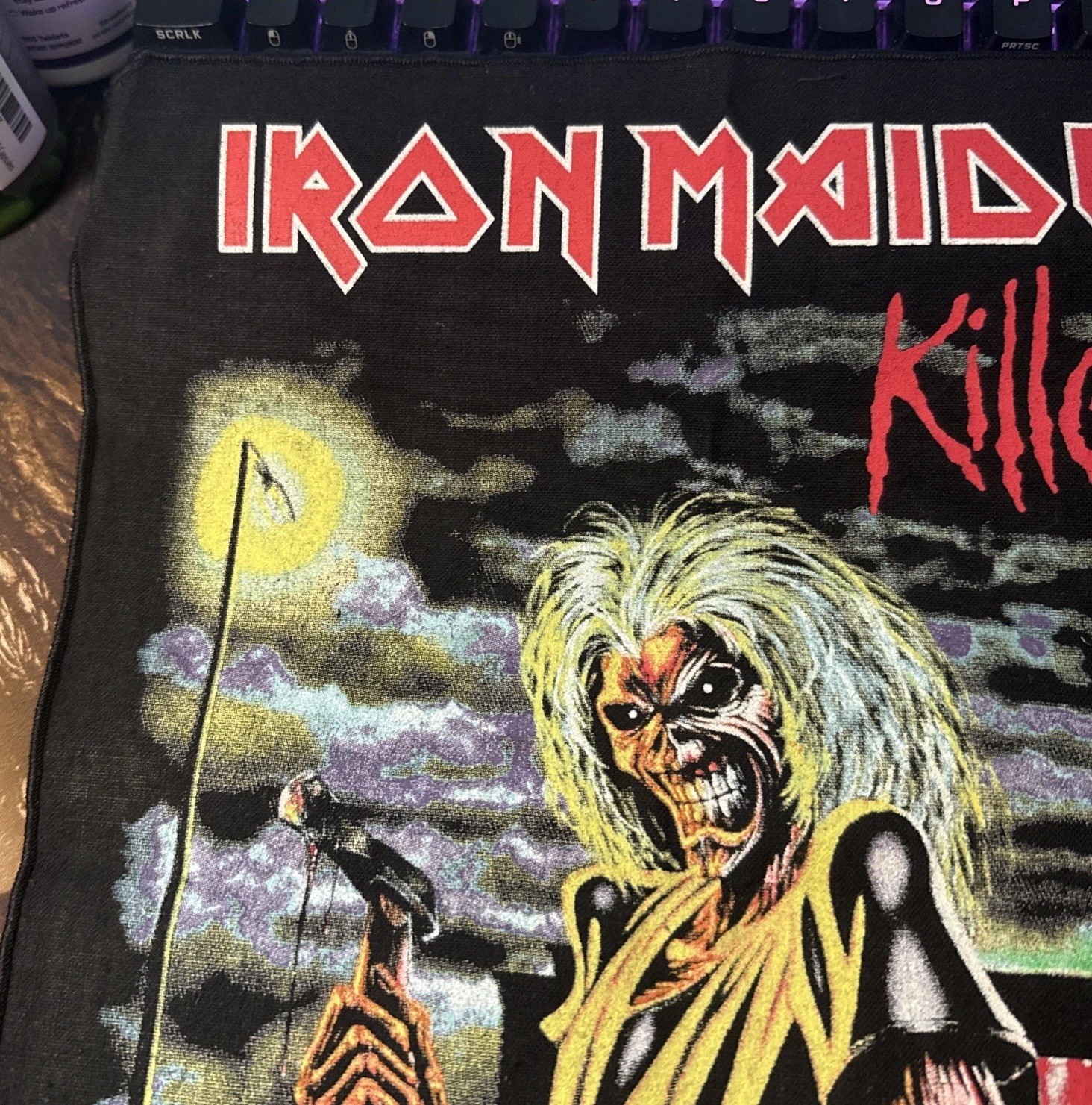 Large IRON MAIDEN Licensed KILLERS Eddie Woven Sew On Battle Jacket BACK Patch