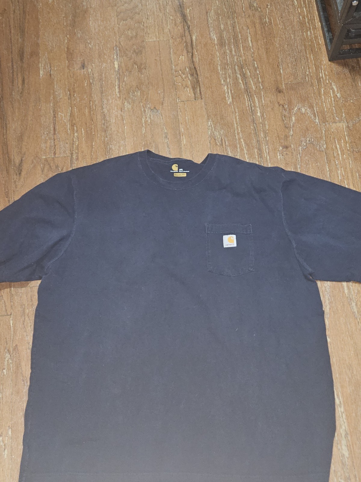 Carhartt K87-M Logo Pocket Navy Cotton Loose Fit T-Shirt Men’s 3XL