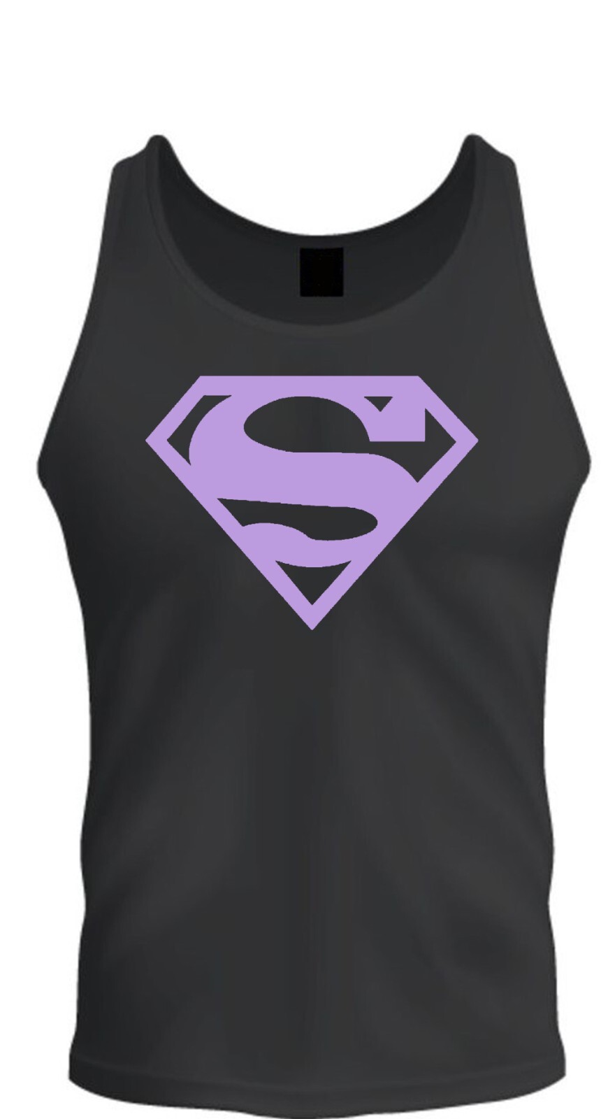 Superman Shirt Unisex T-shirt Tee Black T-Shirt Tee Tank Top