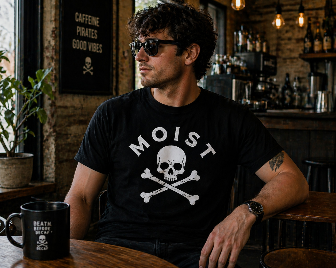 MOIST-NEW-T-SHIRT-ALL SIZES-CRINGE HUMOR-WEIRD-AWKWARD-FUNNY-GRAPHIC-GIFT-DAD
